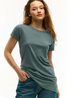 GATE T-shirt z bawełnianej dzianiny| Koszulki I Topy·Koszulki