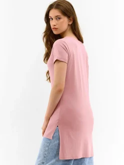 GATE T-shirt z bawełnianej dzianiny| Koszulki I Topy·Koszulki