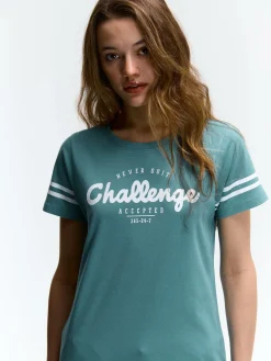 GATE T-shirt z bawełnianej dzianiny| Koszulki I Topy·Koszulki Z Nadrukiem|Koszulki I Topy·Koszulki