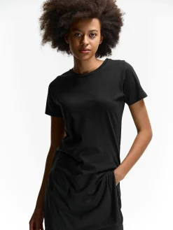 GATE T-shirt z bawełnianej dzianiny| Koszulki I Topy·Koszulki