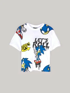 GATE T-shirt z bawełny Sonic|Dzieci Baby|Chłopcy·Ostatnie Sztuki - Chłopcy