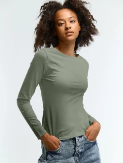 GATE T-shirt z dekoltem w łódkę| Koszulki I Topy·Koszulki