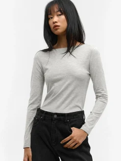 GATE T-shirt z dekoltem w łódkę| Koszulki I Topy·Koszulki