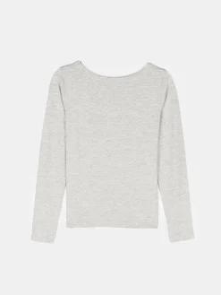 GATE T-shirt z dekoltem w łódkę| Koszulki I Topy·Koszulki