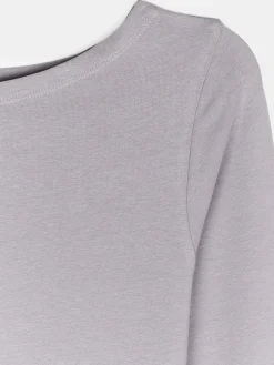 GATE T-shirt z dekoltem w łódkę| Koszulki I Topy·Koszulki