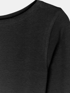 GATE T-shirt z dekoltem w łódkę| Koszulki I Topy·Koszulki