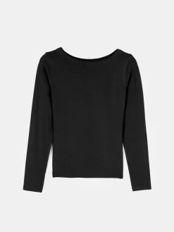 GATE T-shirt z dekoltem w łódkę| Koszulki I Topy·Koszulki