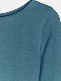 GATE T-shirt z dekoltem w łódkę| Koszulki I Topy·Koszulki