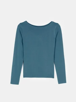 GATE T-shirt z dekoltem w łódkę| Koszulki I Topy·Koszulki