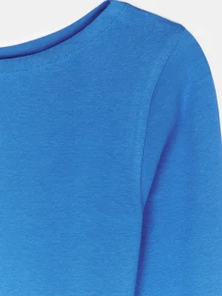 GATE T-shirt z dekoltem w łódkę| Koszulki I Topy·Koszulki