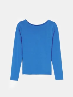 GATE T-shirt z dekoltem w łódkę| Koszulki I Topy·Koszulki