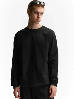 GATE T-shirt z grubej bawełny| Koszulki·Koszulki Z Długim Rękawem|Koszulki·Basic Koszulki I Podkoszulki