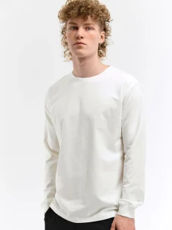 GATE T-shirt z grubej bawełny| Koszulki·Koszulki Z Długim Rękawem|Koszulki·Basic Koszulki I Podkoszulki