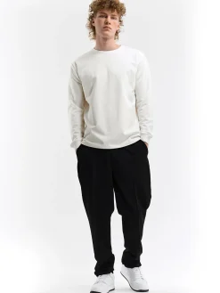 GATE T-shirt z grubej bawełny| Koszulki·Koszulki Z Długim Rękawem|Koszulki·Basic Koszulki I Podkoszulki