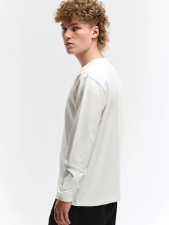 GATE T-shirt z grubej bawełny| Koszulki·Koszulki Z Długim Rękawem|Koszulki·Basic Koszulki I Podkoszulki