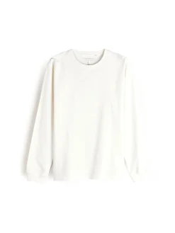 GATE T-shirt z grubej bawełny| Koszulki·Koszulki Z Długim Rękawem|Koszulki·Basic Koszulki I Podkoszulki