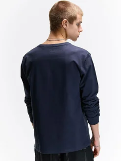 GATE T-shirt z grubej bawełny| Koszulki·Koszulki Z Długim Rękawem|Koszulki·Basic Koszulki I Podkoszulki