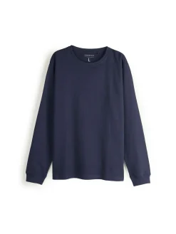 GATE T-shirt z grubej bawełny| Koszulki·Koszulki Z Długim Rękawem|Koszulki·Basic Koszulki I Podkoszulki