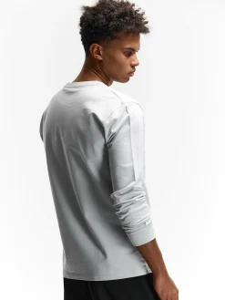 GATE T-shirt z grubej bawełny| Koszulki·Koszulki Z Długim Rękawem|Koszulki·Basic Koszulki I Podkoszulki