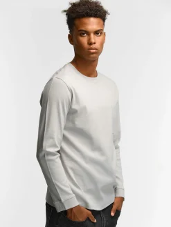 GATE T-shirt z grubej bawełny z kieszenią| Koszulki·Koszulki Z Długim Rękawem|Koszulki·Basic Koszulki I Podkoszulki