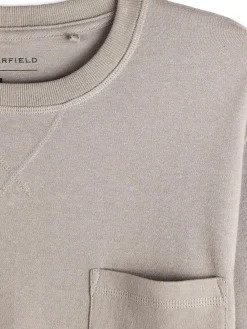 GATE T-shirt z grubej bawełny z kieszenią| Koszulki·Koszulki Z Długim Rękawem|Koszulki·Basic Koszulki I Podkoszulki