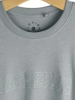 GATE T-shirt z grubej bawełny z haftem| Koszulki·Koszulki ☀️|Koszulki·Koszulki Z Nadrukiem