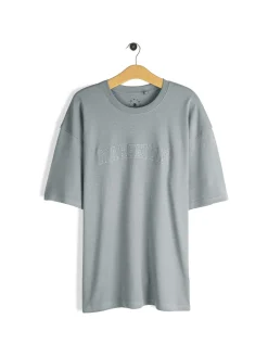 GATE T-shirt z grubej bawełny z haftem| Koszulki·Koszulki ☀️|Koszulki·Koszulki Z Nadrukiem