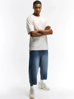 GATE T-shirt z grubej bawełny z haftem| Koszulki·Koszulki ☀️|Koszulki·Koszulki Z Nadrukiem