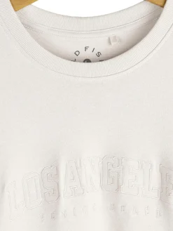 GATE T-shirt z grubej bawełny z haftem| Koszulki·Koszulki ☀️|Koszulki·Koszulki Z Nadrukiem