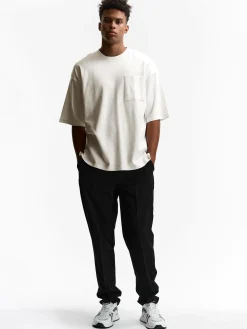 GATE T-shirt z grubej bawełny z kieszenią| Koszulki·Koszulki ☀️|Koszulki·Basic Koszulki I Podkoszulki