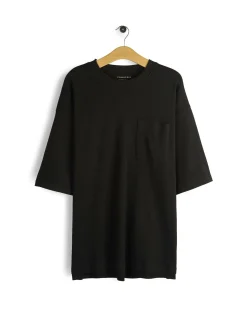 GATE T-shirt z grubej bawełny z kieszenią| Koszulki·Koszulki ☀️|Koszulki·Basic Koszulki I Podkoszulki