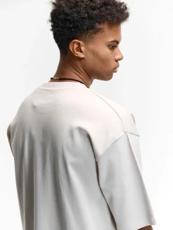 GATE T-shirt z grubej bawełny z kieszenią| Koszulki·Koszulki ☀️|Koszulki·Basic Koszulki I Podkoszulki