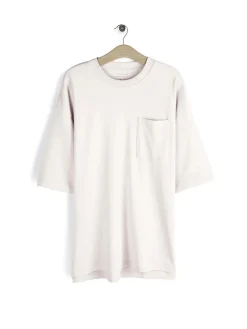 GATE T-shirt z grubej bawełny z kieszenią| Koszulki·Koszulki ☀️|Koszulki·Basic Koszulki I Podkoszulki