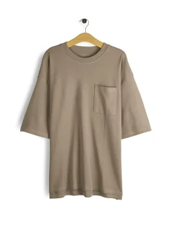 GATE T-shirt z grubej bawełny z kieszenią| Koszulki·Koszulki ☀️|Koszulki·Basic Koszulki I Podkoszulki