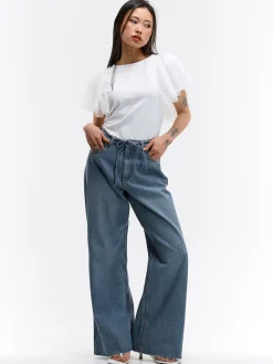 GATE T-shirt z siateczkowymi rękawami| Koszulki I Topy·Topy|Koszulki I Topy·Koszulki