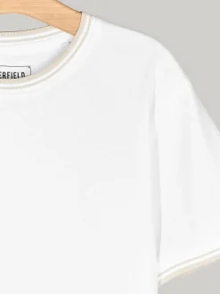 GATE T-shirt ze szczegółowym obszyciem| Koszulki·Koszulki ☀️|Koszulki·Basic Koszulki I Podkoszulki