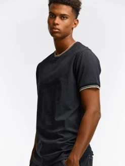 GATE T-shirt ze szczegółowym obszyciem| Koszulki·Koszulki ☀️|Koszulki·Basic Koszulki I Podkoszulki