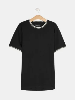 GATE T-shirt ze szczegółowym obszyciem| Koszulki·Koszulki ☀️|Koszulki·Basic Koszulki I Podkoszulki