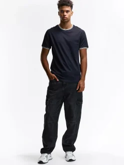 GATE T-shirt ze szczegółowym obszyciem| Koszulki·Koszulki ☀️|Koszulki·Basic Koszulki I Podkoszulki