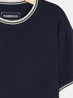 GATE T-shirt ze szczegółowym obszyciem| Koszulki·Koszulki ☀️|Koszulki·Basic Koszulki I Podkoszulki