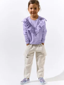 GATE Twillowe jeansy z bocznymi kieszeniami|Dzieci Dziewczynki·Spodnie I Legginsy