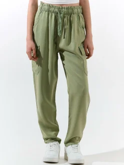 GATE Twillowe jeansy z bocznymi kieszeniami|Dzieci Dziewczynki·Spodnie I Legginsy