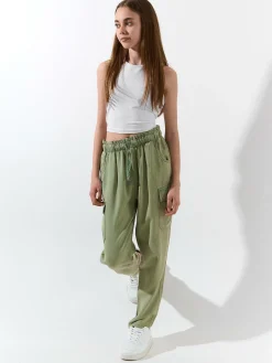 GATE Twillowe jeansy z bocznymi kieszeniami|Dzieci Dziewczynki·Spodnie I Legginsy