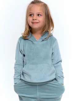 GATE Welurowa bluza z kapturem|Dzieci Dziewczynki·Bluzki