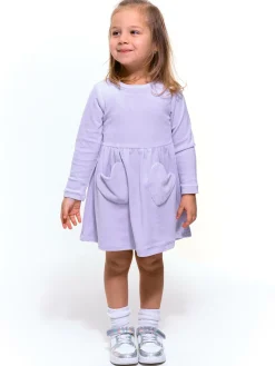 GATE Welurowa sukienka|Dzieci Dziewczynki·Sukienki