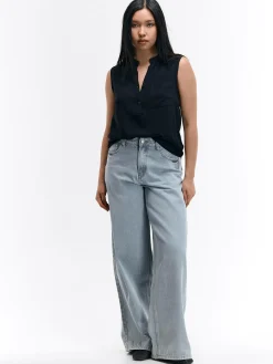 GATE Wiskozowa bluzka bez rękawów| Koszulki I Topy·Topy|Koszulki I Topy·Bluzki