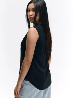 GATE Wiskozowa bluzka bez rękawów| Koszulki I Topy·Topy|Koszulki I Topy·Bluzki