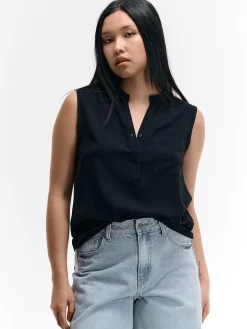 GATE Wiskozowa bluzka bez rękawów| Koszulki I Topy·Topy|Koszulki I Topy·Bluzki