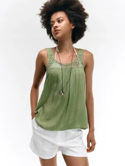 GATE Wiskozowa bluzka bez rękawów| Koszulki I Topy·Topy|Koszulki I Topy·Bluzki