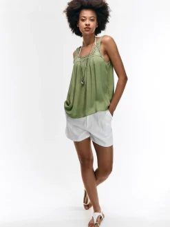 GATE Wiskozowa bluzka bez rękawów| Koszulki I Topy·Topy|Koszulki I Topy·Bluzki